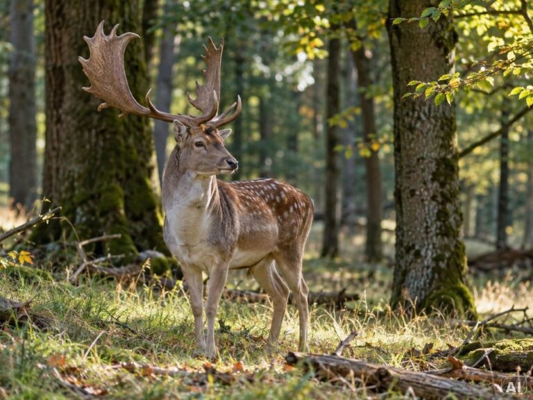Thematische Wildlife-Szene zu „Rothirsche beobachten“