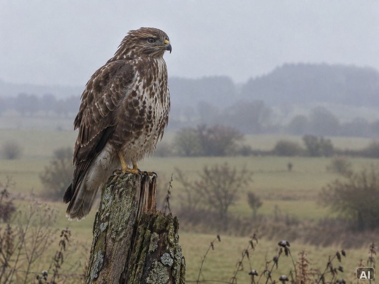 Thematische Wildlife-Szene zu „Greifvögel beobachten“