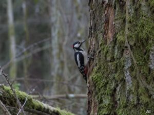 Thematische Wildlife-Szene zu „Spechte beobachten und bestimmen“